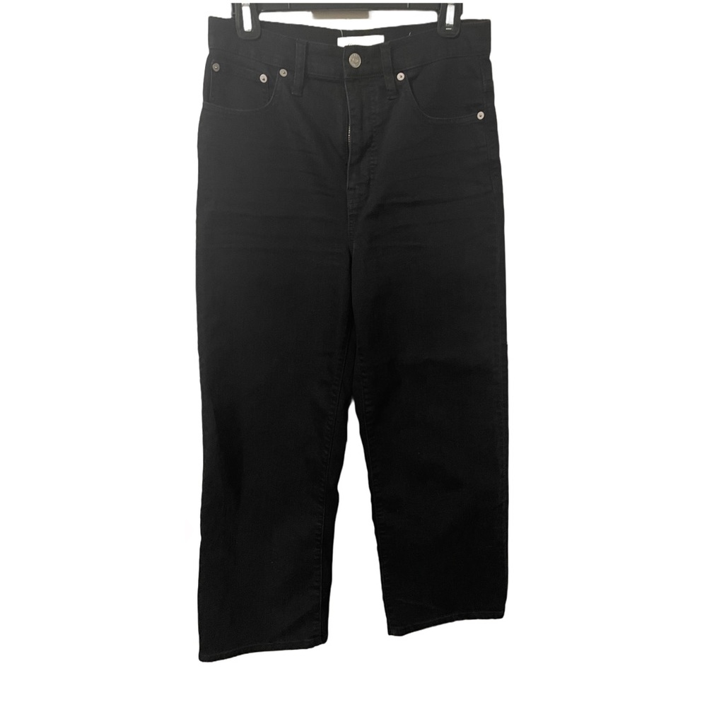 Madewell Slim Wide-Leg Crop Jeans in Lunar Wash, size 28